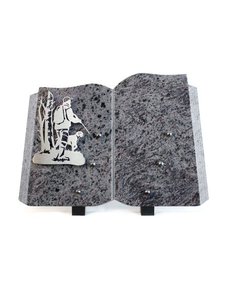 PLAQUE GRANIT LIVRE 25X35CM INOX CHASSEUR