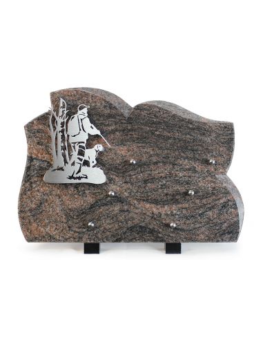 PLAQUE GRANIT 25X35 INOX CHASSEUR