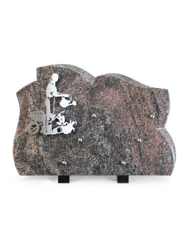 PLAQUE GRANIT 25X35 INOX JARDINIER