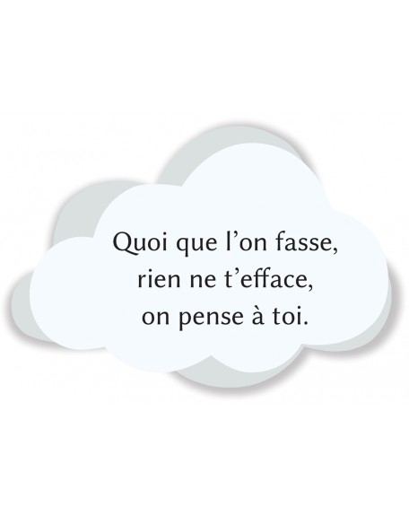 PLAQUE ALTU 32X38CM ARBRE & NUAGE TEXTE