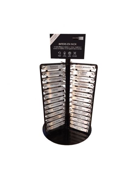 PRESENTOIR 168 INTERS INOX