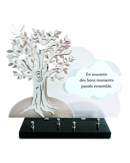 PLAQUE ALTU 32X38CM ARBRE & NUAGE TEXTE