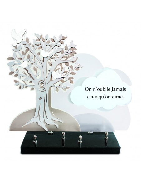 PLAQUE ALTU 32X38CM ARBRE & NUAGE TEXTE