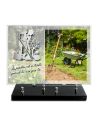 PLAQUE IMPRIMEE 25X35 + MOTIF INOX JARDINIER