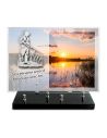 PLAQUE IMPRIMEE 25X35 + MOTIF INOX PECHE