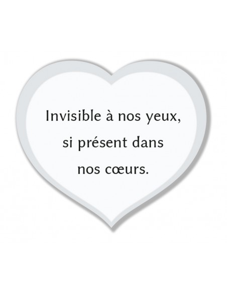 PLAQUE ALTU 32X37CM ROSE GRISE & TEXTE COEUR