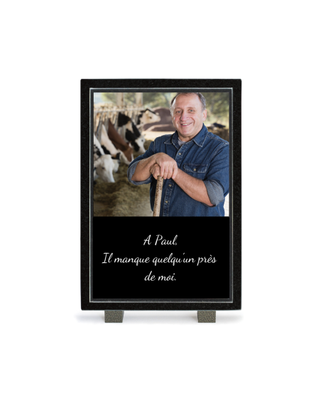 Plaque Photo Mixte Altu sur Granit 25x35cm