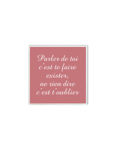 Plaque Columbarium Texte 17x17cm