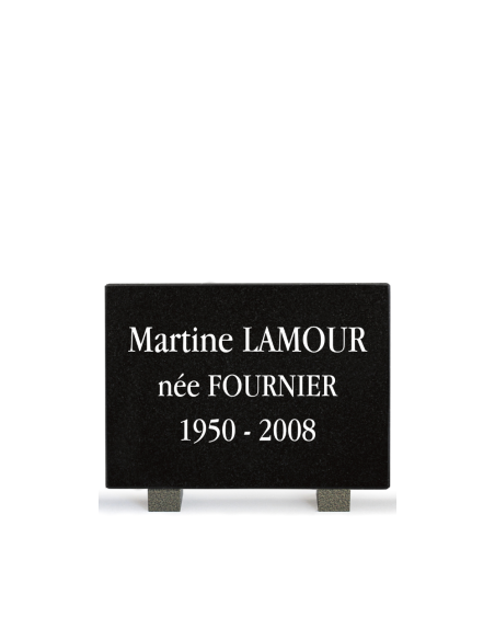 Plaque Granit Texte Format Rectangle 17x25cm