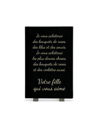 Plaque Granit Texte Format Rectangle...