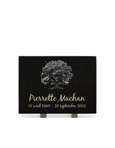 Plaque Granit Texte et...