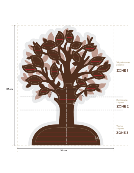 PLAQUE ALTU ARBRE 30X37CM A PERSONNALISER