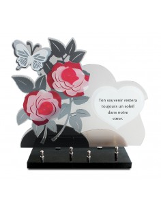 PLAQUE ALTU 32X37CM ROSE...