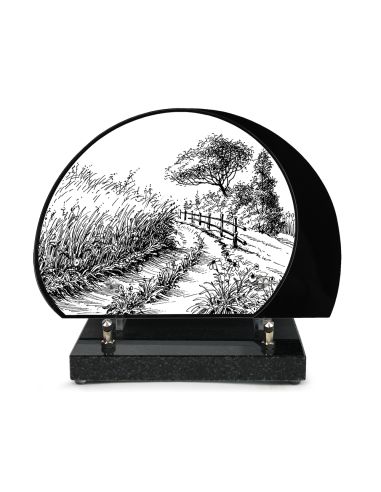 PLAQUE ALTUGLAS IMPRIME 26x18CM MOTIF DESSINS CRAYONNES NOIR ET BLANC