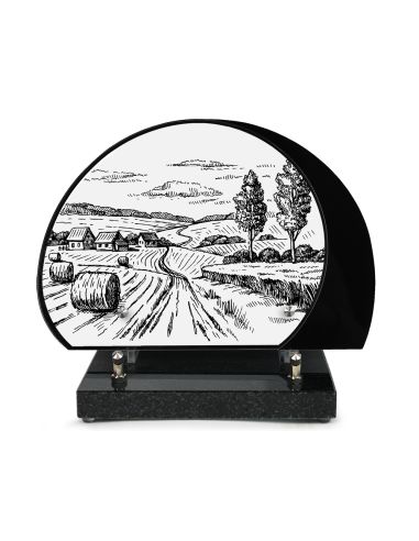 PLAQUE ALTUGLAS IMPRIME 26x18CM MOTIF DESSINS CRAYONNES NOIR ET BLANC