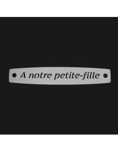 SACHET 5 INTERS INOX "A NOTRE PETITE-FILLE"