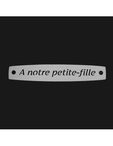 SACHET 5 INTERS INOX "A NOTRE PETITE-FILLE"