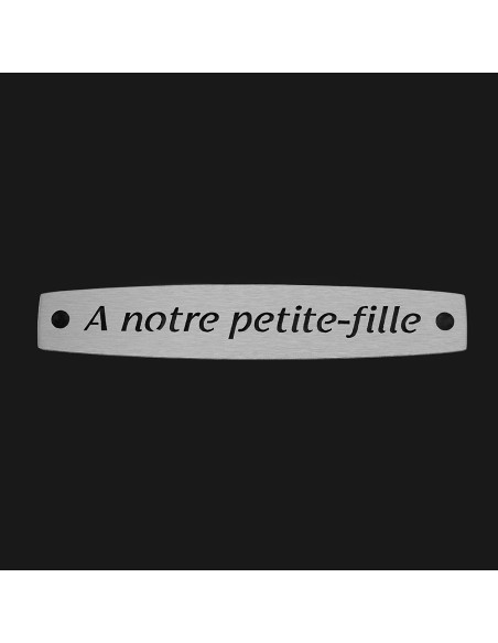 SACHET 5 INTERS INOX "A NOTRE PETITE-FILLE"