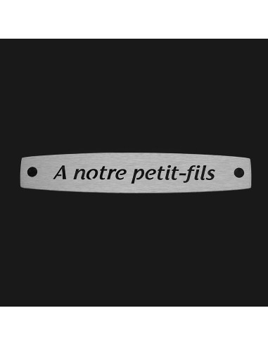 SACHET 5 INTERS INOX "A NOTRE PETIT-FILS"