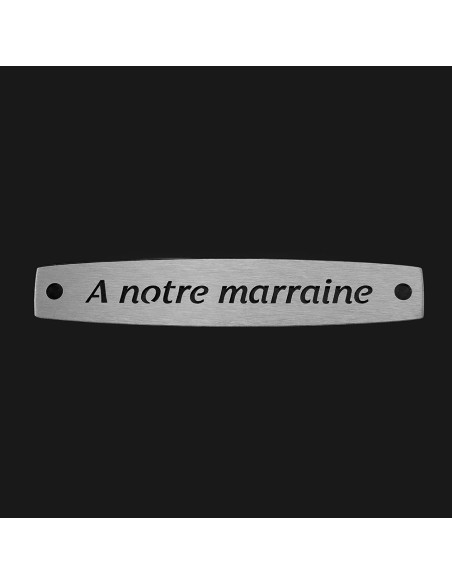 SACHET 5 INTERS INOX "A NOTRE MARRAINE"