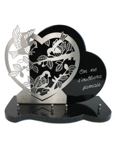 PLAQUE GRANIT COEUR 30X39CM...