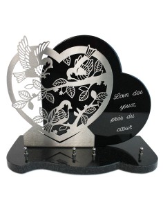 PLAQUE GRANIT COEUR 30X39CM...