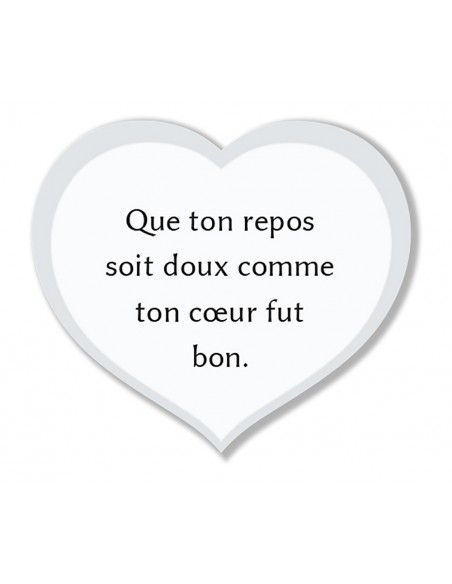 PLAQUE ALTU 32X37CM ROSE FUCHSIA & TEXTE COEUR