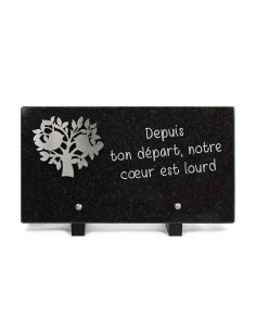 PLAQUE GRANIT NOIR 15X28CM...
