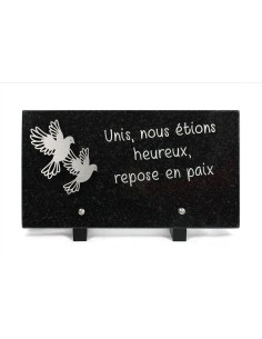 PLAQUE GRANIT NOIR 15X28CM...