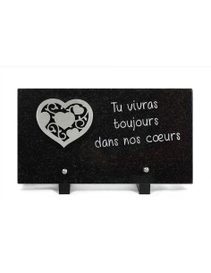 PLAQUE GRANIT NOIR 15X28CM...