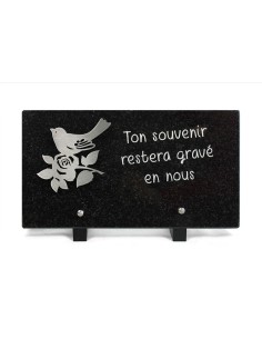 PLAQUE GRANIT NOIR 15X28CM...