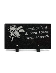 PLAQUE GRANIT NOIR 15X28CM...