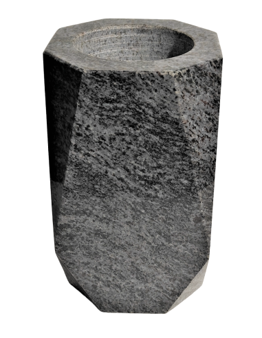 VASE GRANIT MASS BLUE H25CM - LOT DE 2 PCES