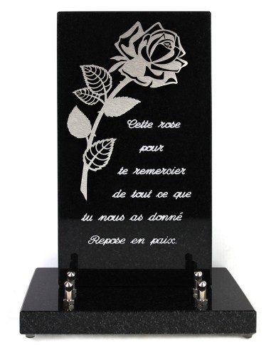 PLAQUE GRANIT 15X28 DECOR INOX