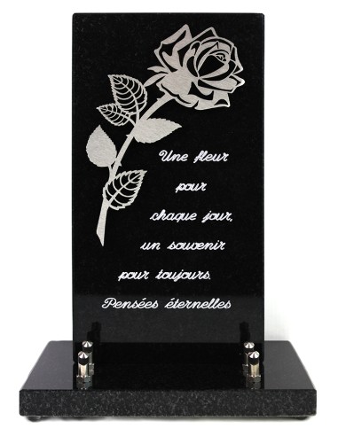 PLAQUE GRANIT 15X28 DECOR INOX