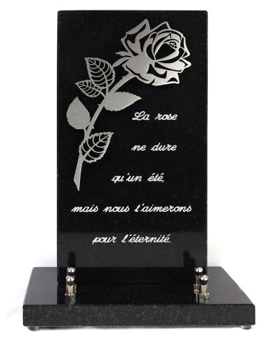 PLAQUE GRANIT 15X28 DECOR INOX