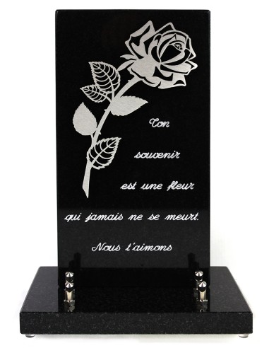 PLAQUE GRANIT 15X28 DECOR INOX