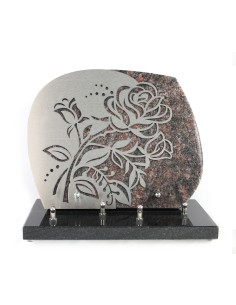 PLAQUE GRANIT 23X28 DECOR INOX