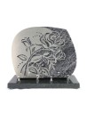 PLAQUE GRANIT 23X28 DECOR INOX