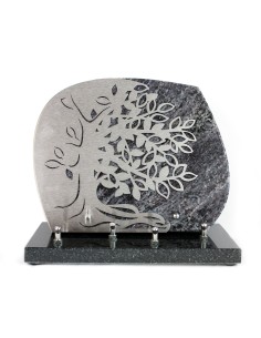 PLAQUE GRANIT 23X28 DECOR INOX