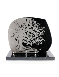 PLAQUE GRANIT 23X28 DECOR INOX