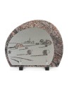 PLAQUE GRANIT 23X28 DECOR INOX
