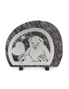 PLAQUE GRANIT 23X28 DECOR INOX