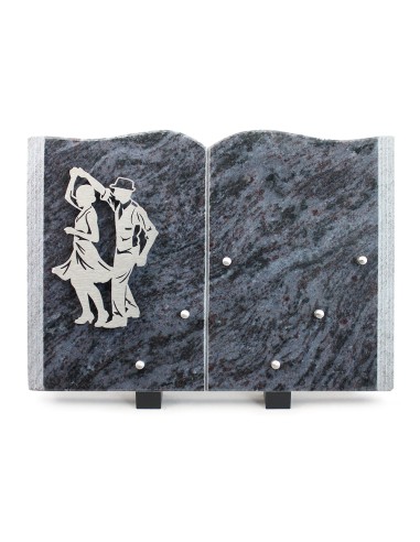 PLAQUE GRANIT LIVRE 25X35CM INOX DANSEURS