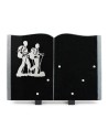 PLAQUE GRANIT LIVRE 25X35CM INOX RANDONNEURS