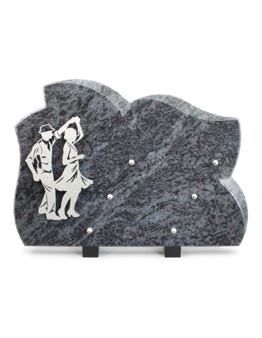 PLAQUE GRANIT 25X35 INOX DANSEURS