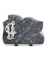 PLAQUE GRANIT 25X35 INOX DANSEURS
