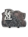 PLAQUE GRANIT 25X35 INOX RANDONNEURS