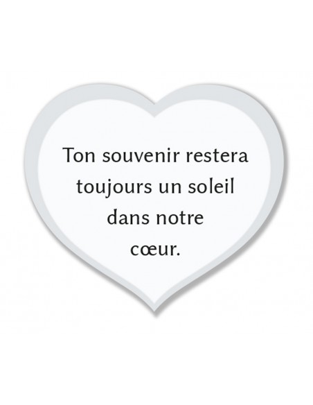 PLAQUE ALTU 32X37CM ROSE MARRON & TEXTE COEUR