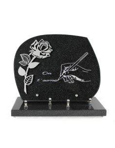 PLAQUE GRANIT 23X28 DECOR INOX